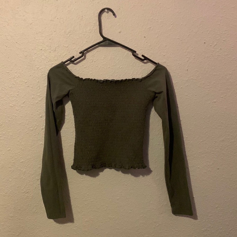 Dark green crop top